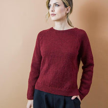 Carica l&#39;immagine nel visualizzatore di Gallery, MAGLIA GEMMA. LANA BORDEAUX
