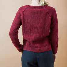 Carica l&#39;immagine nel visualizzatore di Gallery, MAGLIA GEMMA. LANA BORDEAUX
