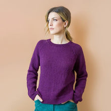 Carica l&#39;immagine nel visualizzatore di Gallery, MAGLIA GEMMA. LANA. VIOLA
