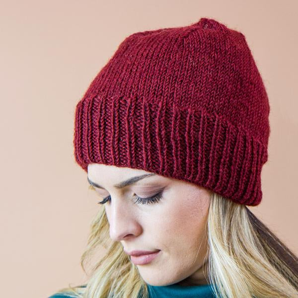 BERRETTO MENTA LANA E INTERNO FELPATO BORDEAUX