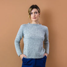 Carica l&#39;immagine nel visualizzatore di Gallery, MAGLIA EDERA. ALPACA SUPERFINE. POMICE
