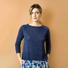 Carica l&#39;immagine nel visualizzatore di Gallery, MAGLIA LINFA. ALPACA. BLU INDACO
