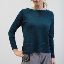 Carica l'immagine nel visualizzatore di Gallery, MAGLIA LINFA ALPACA BLU-VERDE
