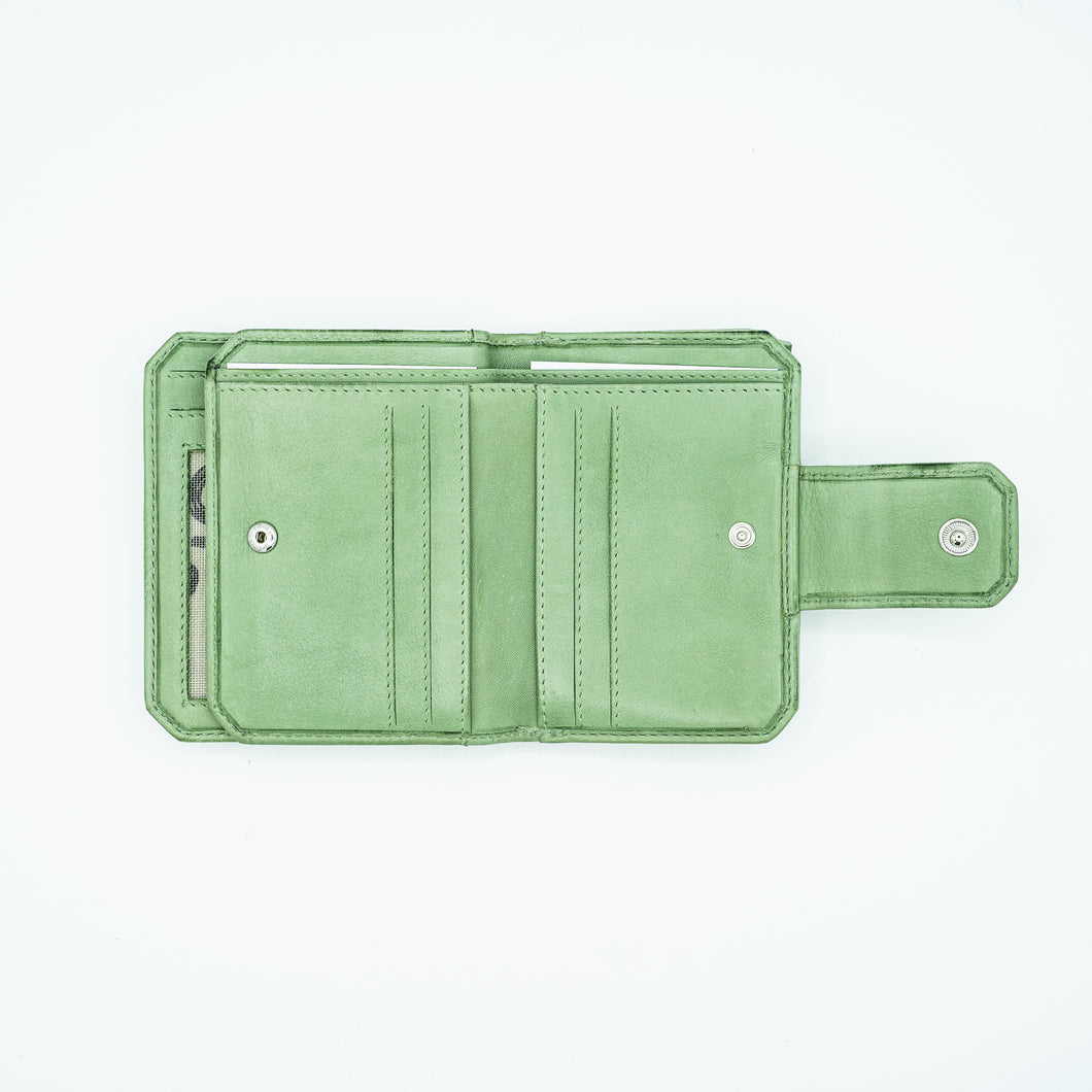 PORTAFOGLIO PELLE LUCILLA VERDE