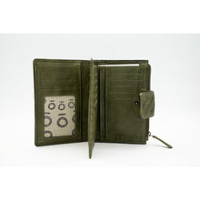 Carica l'immagine nel visualizzatore di Gallery, PORTAFOGLIO PELLE NATALIA VERDE
