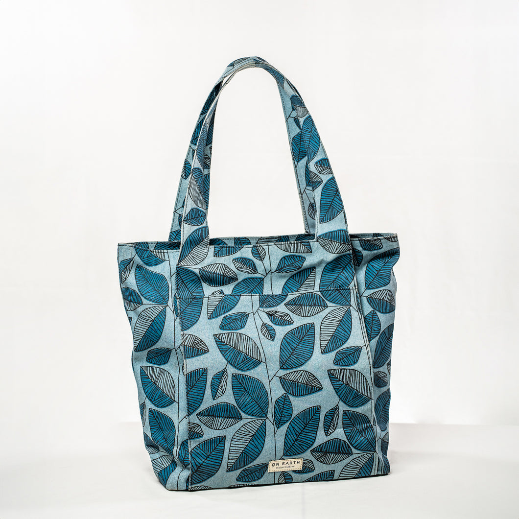 BORSA CANVAS ANTILIA AZZURRO