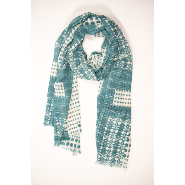 STOLA LANA STAMPATA GRETA OTTANIO