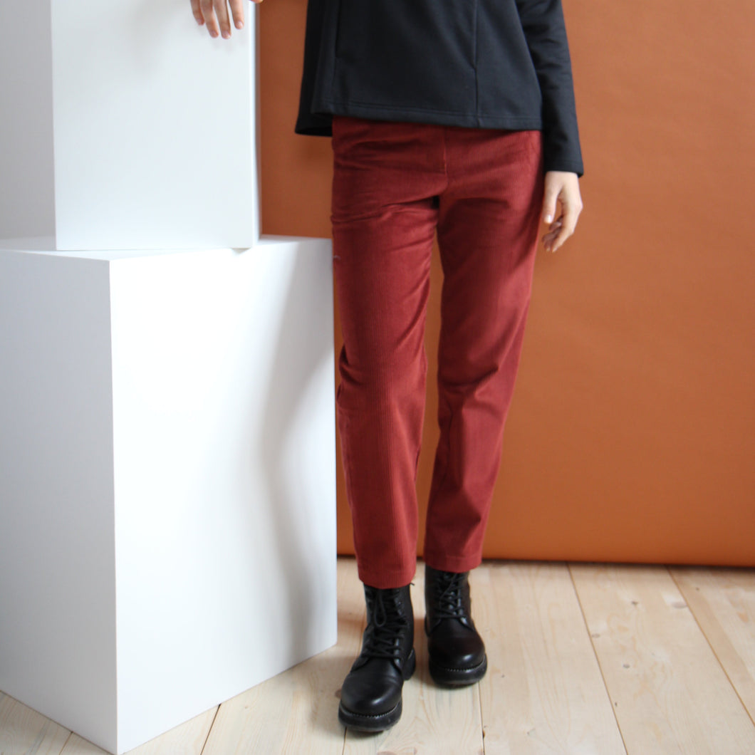 PANTALONE ERICA MATTONE VELLUTO