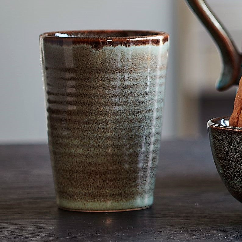 Bicchiere Ribbed in ceramica