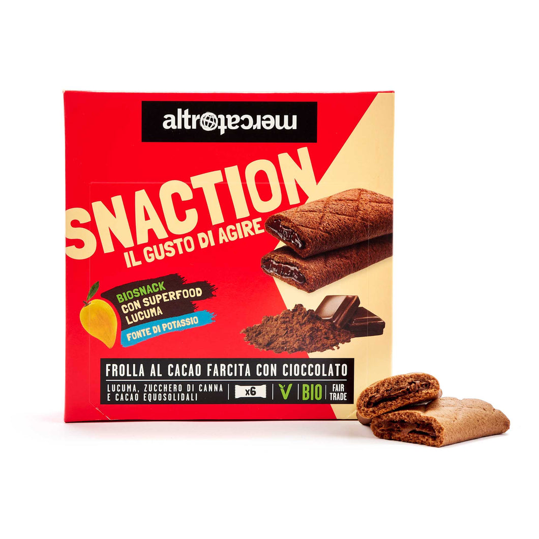 SNACTION - Biscotto con lucuma al cioccolato-bio-150g - 6x25G -cod.4295-