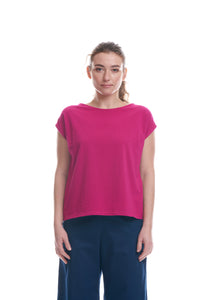 TEES ALESSIA IN JERSEY STRETCH, CICLAMINO
