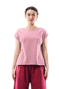 TEES ALESSIA, JERSEY STRETCH BIO, RIGHE RIBES