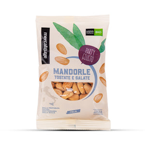 MANDORLE TOSTATE E SALATE DI SICILIA - BIO | COD. 00000570 | 100 g